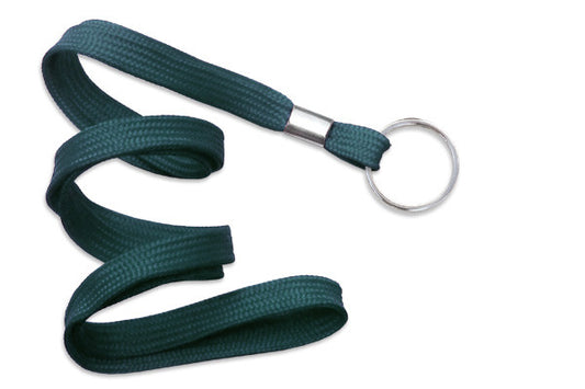 Teal 3/8" (10 mm) Lanyard with Nickel-Plated Steel Split Ring @ $0.90 - MOQ of 100 units