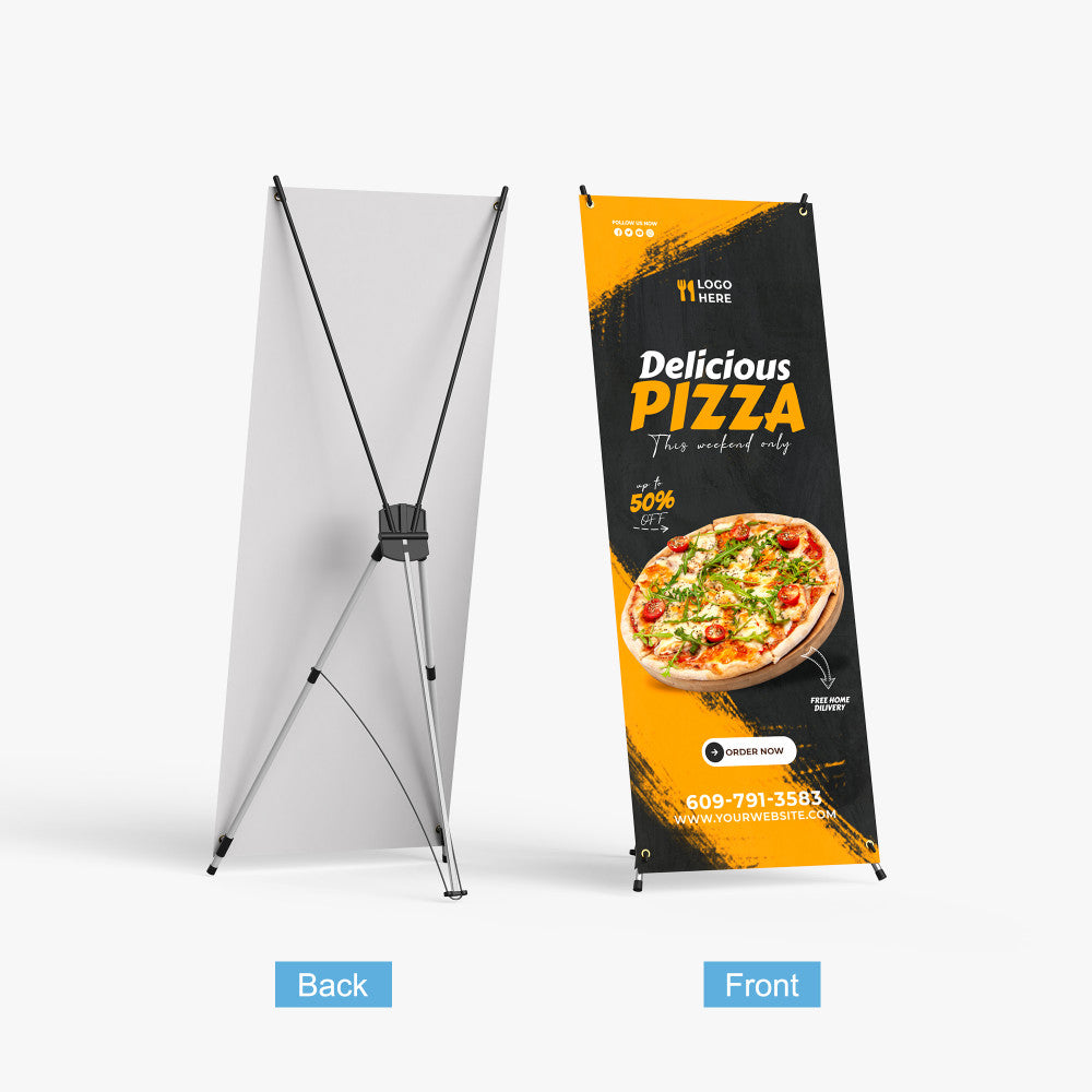 X-Stand Banner Stand (32" x 71") @ $75.00