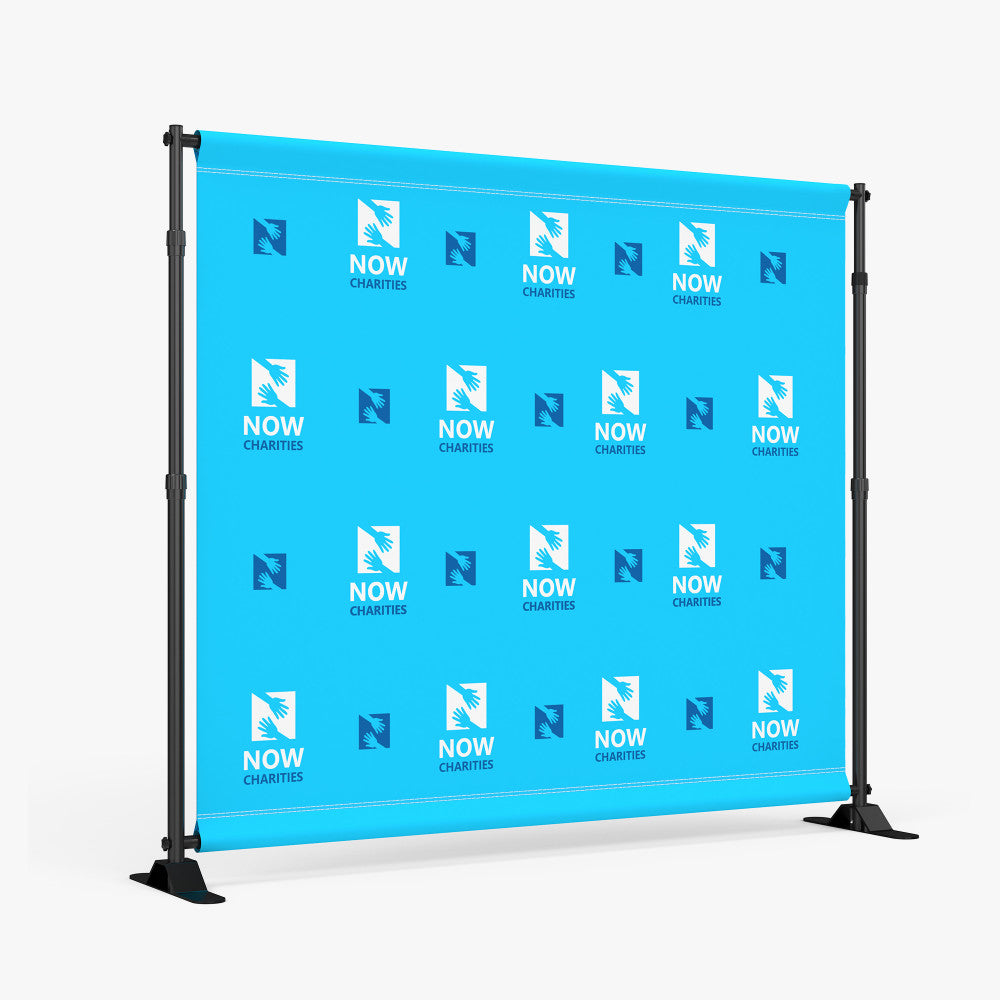 Step and Repeat Backdrop (10'W x 8' H) 9. oz Fabric Banner @ $360.00