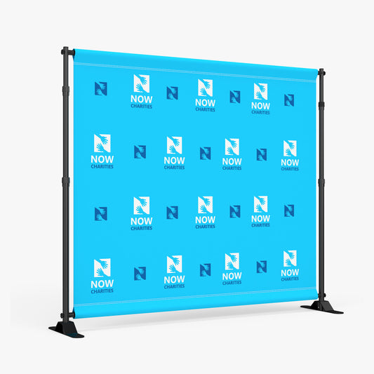 Step and Repeat Backdrop (10'W x 8' H) 9. oz Fabric Banner @ $360.00