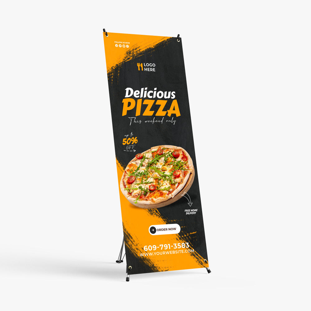 X-Stand Banner Stand (32" x 71") @ $75.00