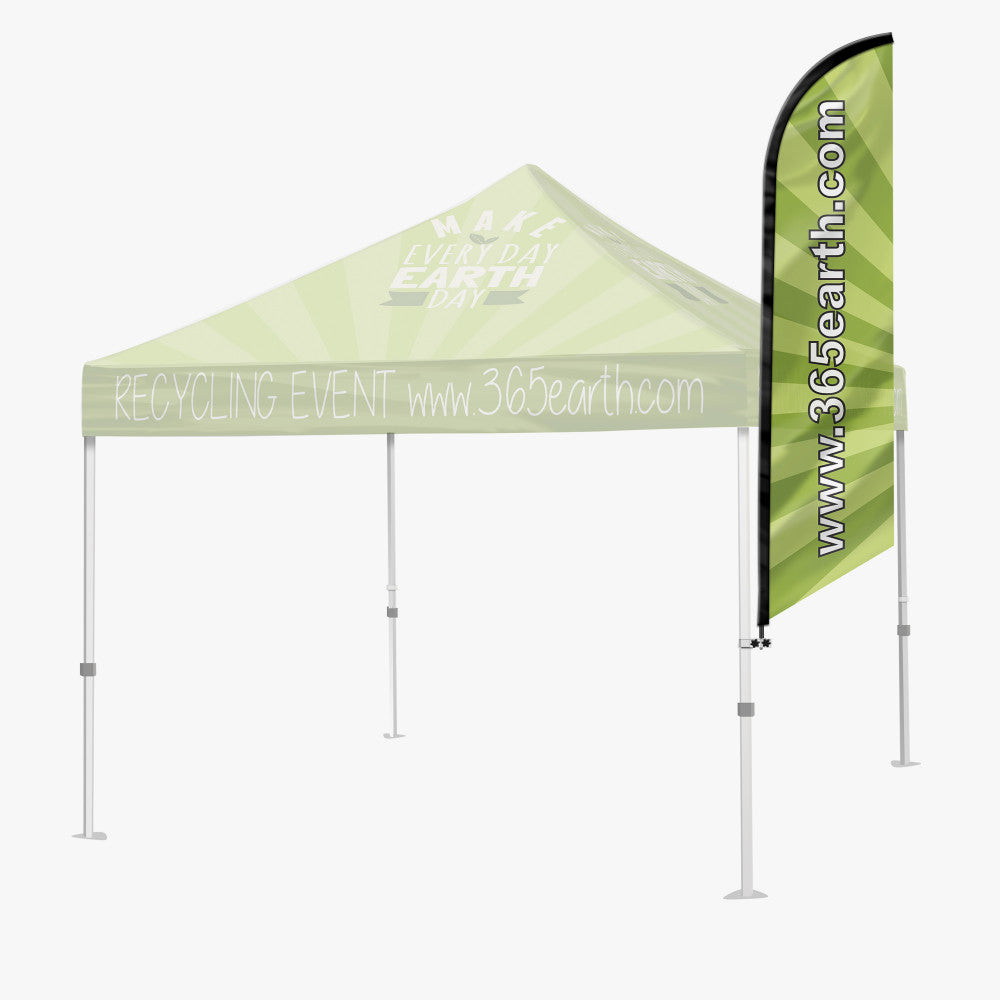 Feather Tent Flag (Single Sided Print Thru) @ $132.00