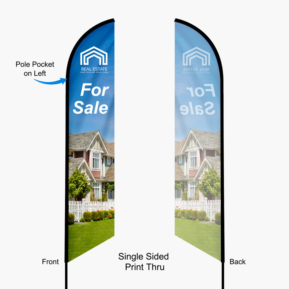 Feather Tent Flag (Single Sided Print Thru) @ $132.00