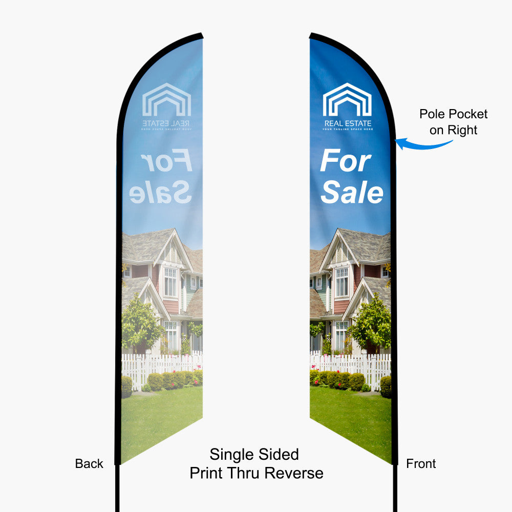 Feather Tent Flag (Single Sided Print Thru) @ $132.00